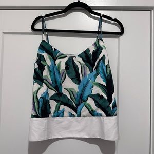 Banana Republic Tropical Leaf Prink Tank
